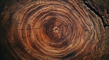 Naklejka premium Wood cross-section close up