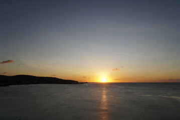 Naklejka premium Beautiful view of Sunset in Guam