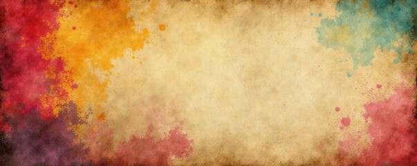 Torn paper collage, vintage texture, grunge background, rough, kraft paper