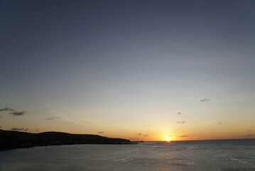 Obraz premium Beautiful view of Sunset in Guam