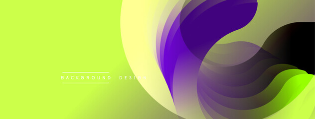Abstract fluid shapes, vibrant colors blend. Gradient background creates dynamic visual effect. Modern design element for digital projects.
