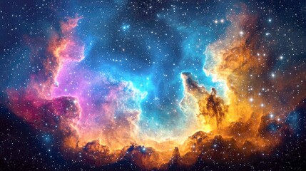 Cosmic Nebula: A Vibrant Universe