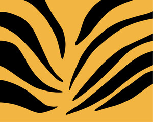 tiger skin pattern hand drawn