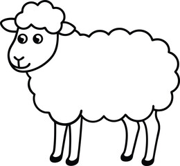 vector illustration of a sheep