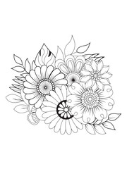 Blooming Dreams Spring Flowers Coloring Book
