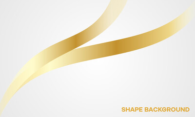 Elegant gold wave lines on a clean white background minimalist