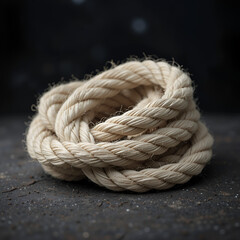 Fototapeta premium rope on a dark background