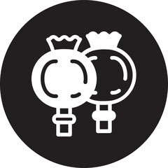 opium glyph icon