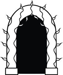 vector illustration of a scary halloween