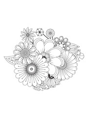 Serene Botanical Spring Flower Coloring Pages