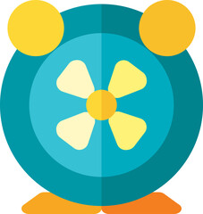 Fan icon in flat style