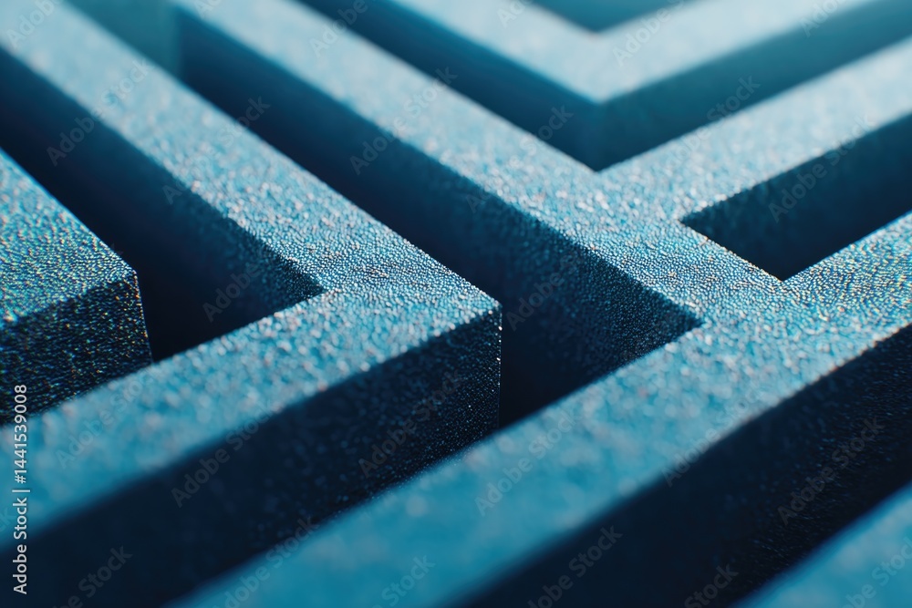 Poster capture minimalist overhead view of maze with intricate pathways