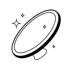 vector illustration of a flying saucer