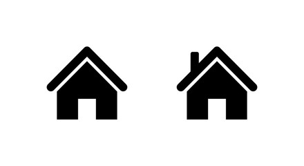 Home, homepage icon in generic design. Address, house sign symbol