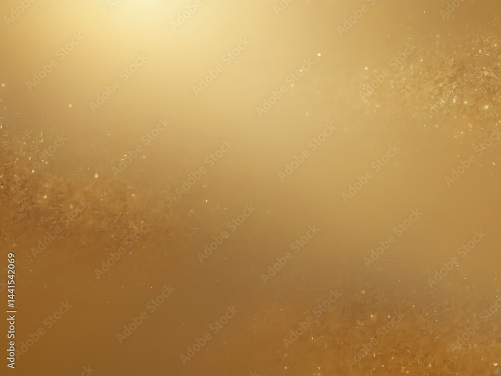 Poster golden sparkle abstract light background with shiny dust and glow texture design ai