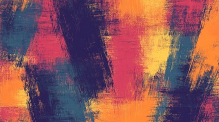 Vibrant abstract painting with bold brushstrokes