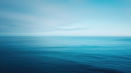 Obraz premium celebrate world oceans day with captivating minimalistic photograph that highlights serene beauty of ocean vast expanse