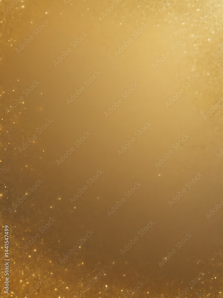 Poster golden sparkle abstract light background with shiny dust and glow texture design ai