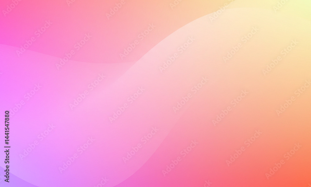 Poster colorful gradient abstract background with soft wavy lines