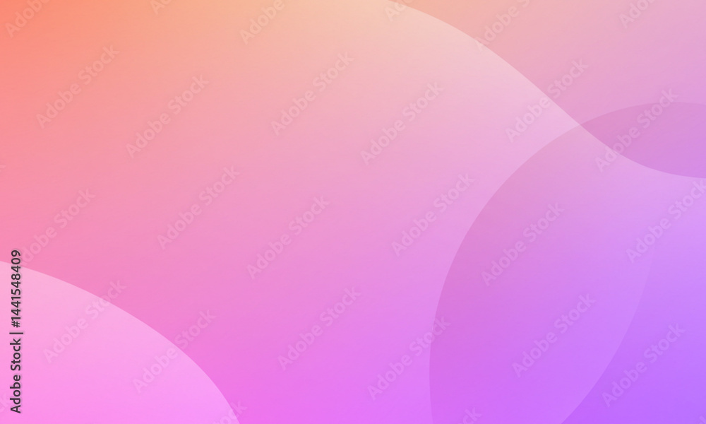 Poster abstract pink gradient with circular shapes background