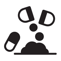 drugs glyph icon