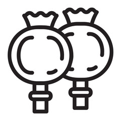 opium line icon