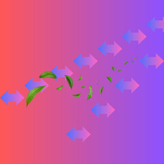 Fototapeta premium This is a design with leaves and gradient background 