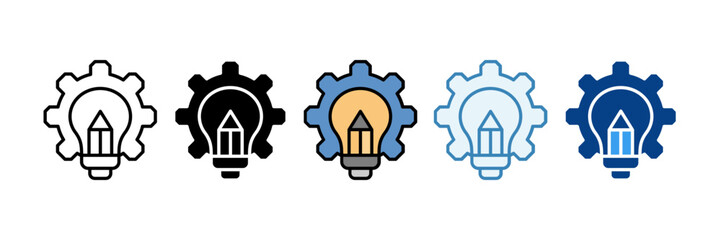 Idea  Icon Set Multiple Style Collection