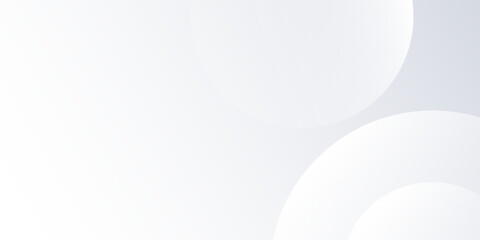 Modern white background with grey circle lines. Digital future technology abstract simple design