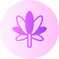 Marijuana gradient icon