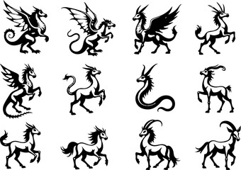 Tribal floral Tattoo Ornament Design Vector Bundle vector design