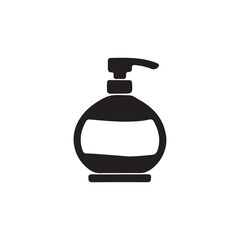 Pump Bottle Icon for Soap or Lotion Design