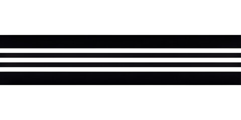 black and white stripe isolated on transparent background