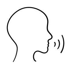 Naklejka premium speak