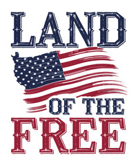 4th of July USA America Png Design.