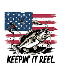 4th of July USA America Png Design.