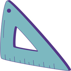 Triangular Ruler Illustration