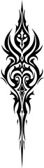 Fototapeta premium Set of Vertical Tribal Tattoo Designs vector