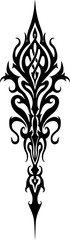 Set of Vertical Tribal  Tattoo Designs vector