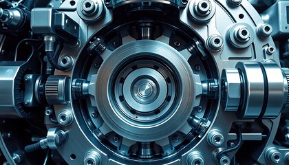 Fototapeta premium close up view of a metal object