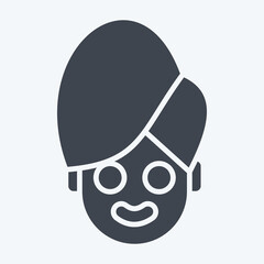 Icon Beauty Treatment. related to Cosmetology symbol. glyph style. design editable