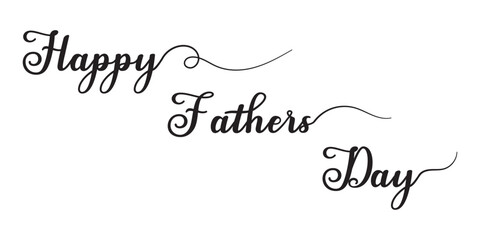 Happy Fathers Day bow tie typography banner. Father's day sale promotion calligraphy poster with doodle necktie and divider sketch line. Father's day lettering for Gift card.  Modern calligraphy 