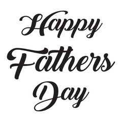 Happy Fathers Day elegant calligraphy quote. Poster template for Father's Day with line art text. Happy father's Day. Text and bow tie.  Happy fathers day handwritten lettering. Vector calligraphy .
