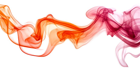 Abstract Red Orange Smoke Illustration