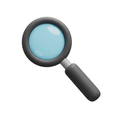magnifying glass search 3d icon