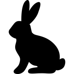 Easter Bunnies Silhouette