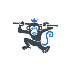 Staff Wielding Monkey Icon