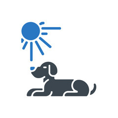 Dog Outdoor Sunshine Icon