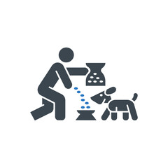 Dog Feeding Time Icon