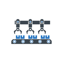 Automated Production Line Icon
